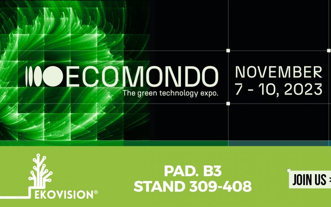 Ecomondo 2023 – ci trovate a Rimini dal 7 al 10 novembre. Padiglione B3, stand 309-408